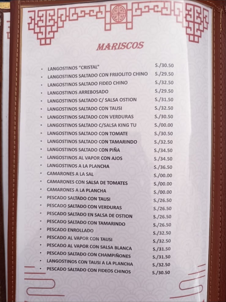 Mariscos: langostinos, camarones y pescado